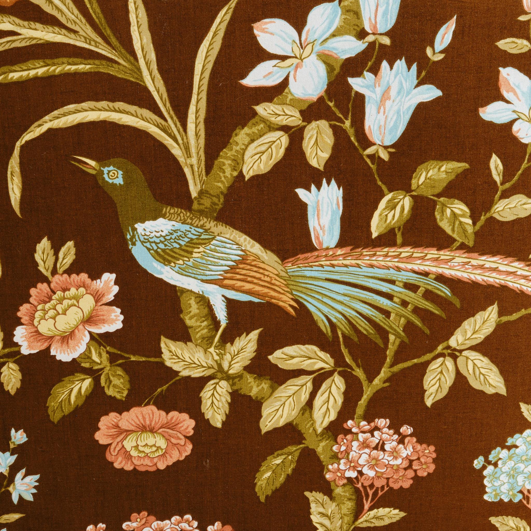 Antica poltrona Whytock & Reid in chintz floreale Sanderson d'epoca in vendita 9
