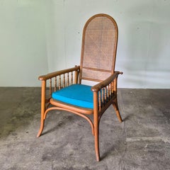 Antique wicker and bentwood chair Thonet style, Germany 1920s