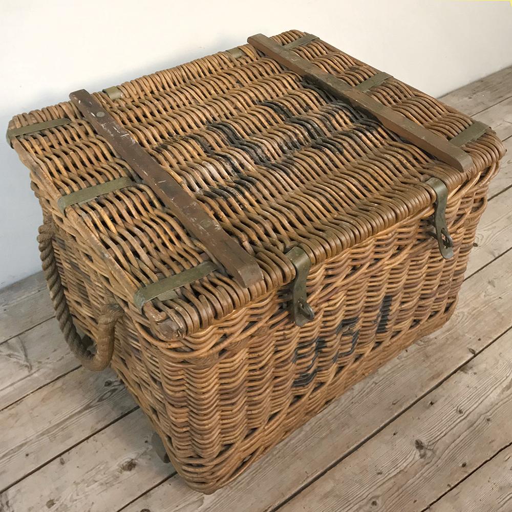 cotton basket antique