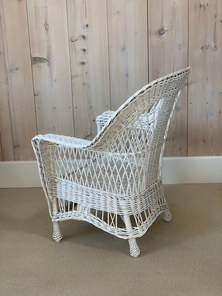 Antique Wicker Chair at 1stDibs