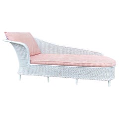 Antique Wicker Chaise Longue or Daaybed