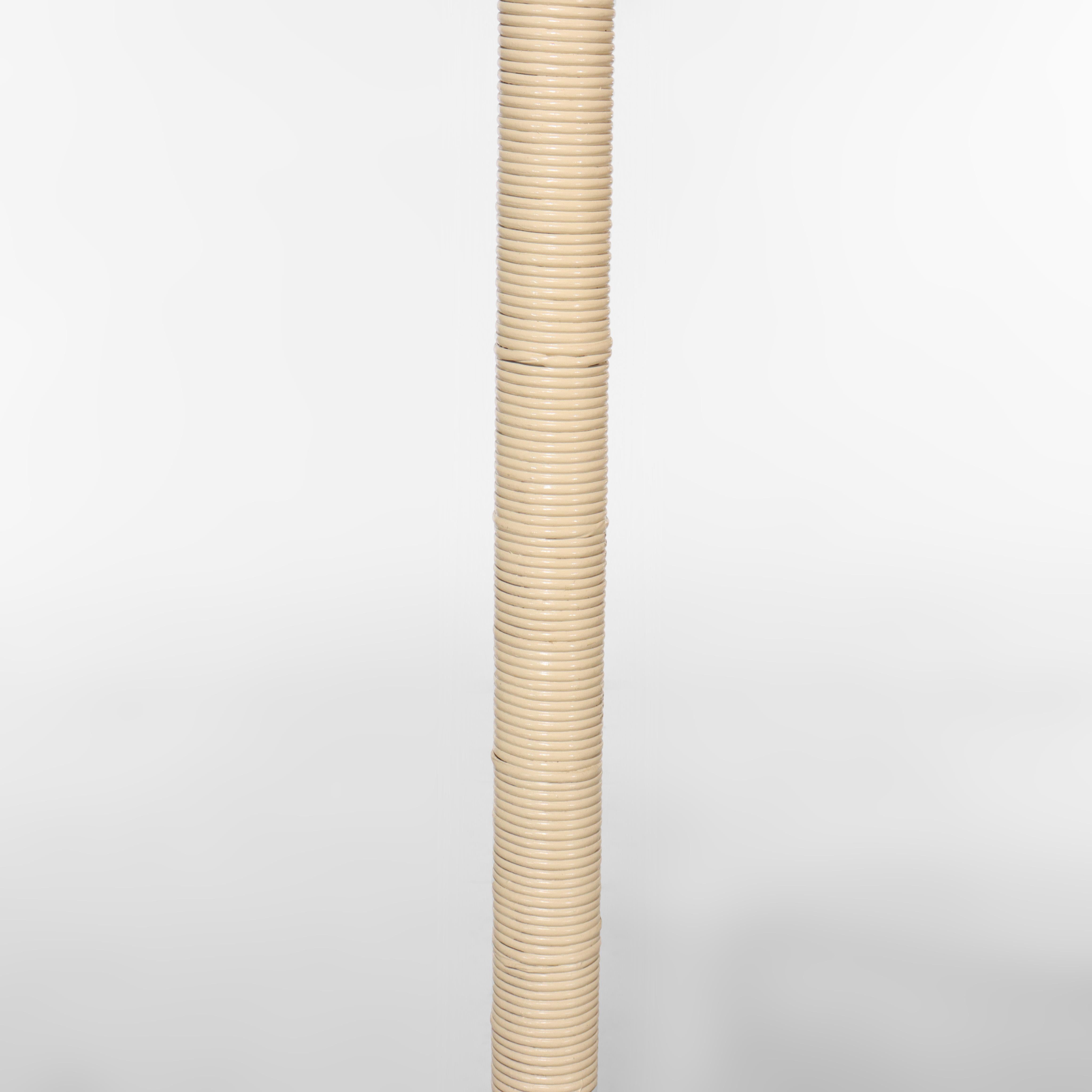 Antique Wicker Floor Lamp C1910 For Sale 4