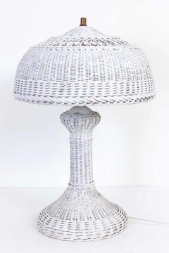 Antique Wicker Lamp