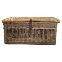 Antique Wicker Laundry Basket