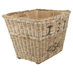 Antique Wicker Log Basket