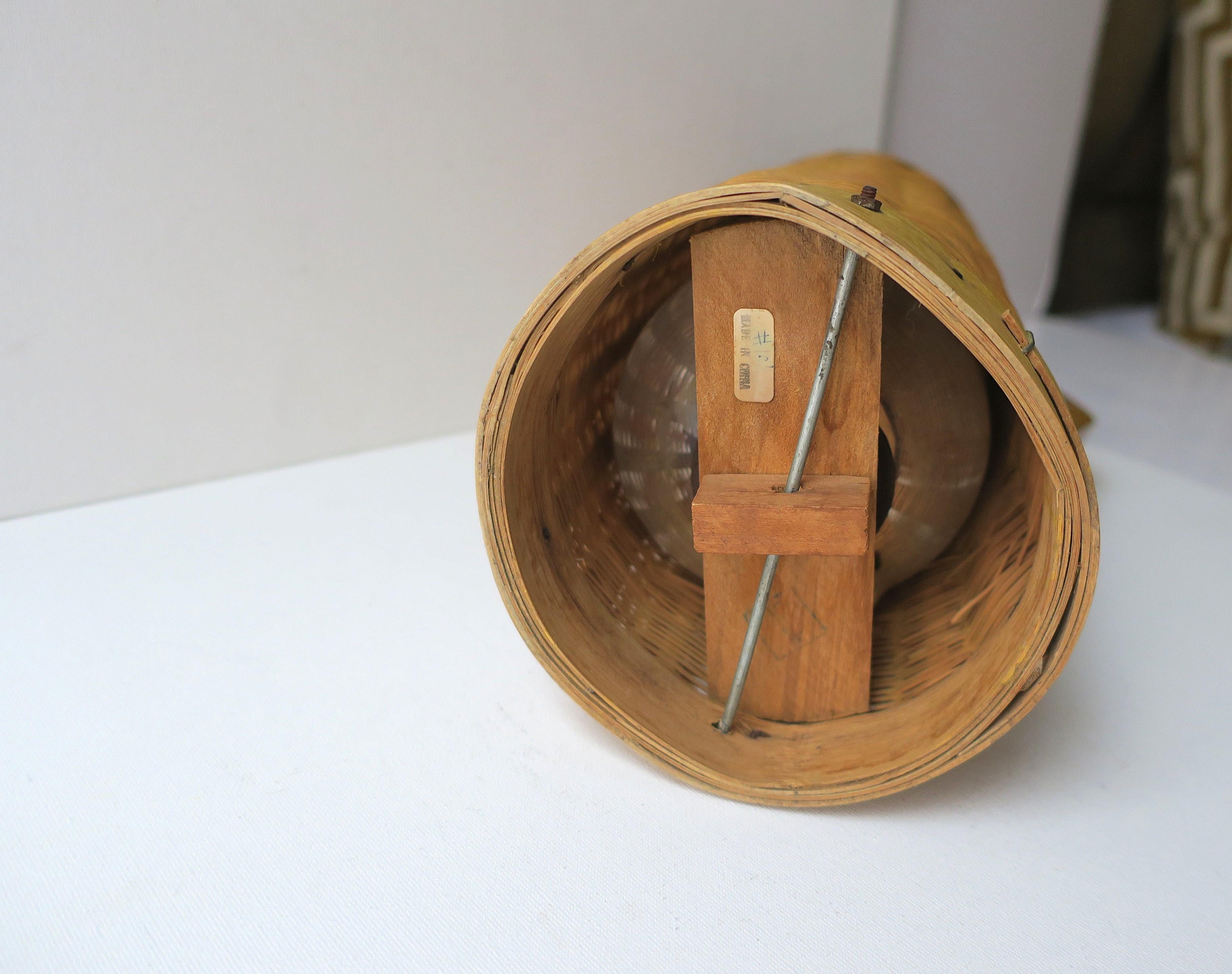 Antique Wicker Mercury Glass Thermos Pitcher For Sale 4
