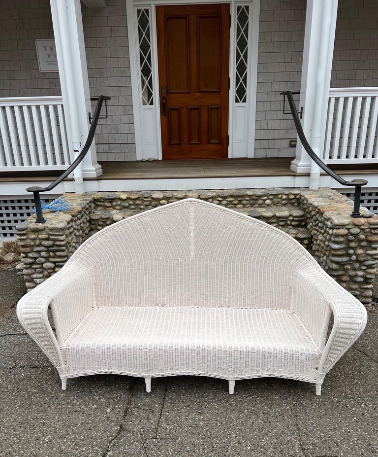 Antique Wicker Patio Set For Sale at 1stDibs