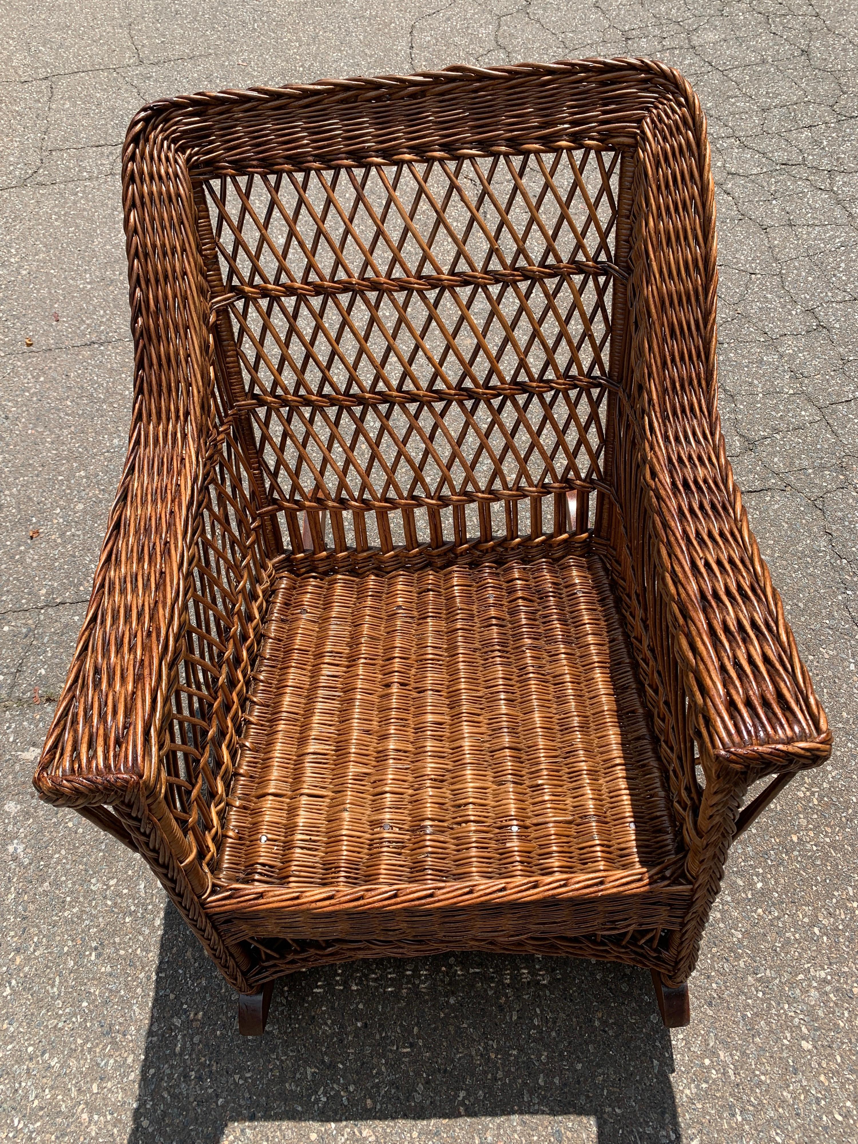 Antique Wicker Rocking Chairs 1