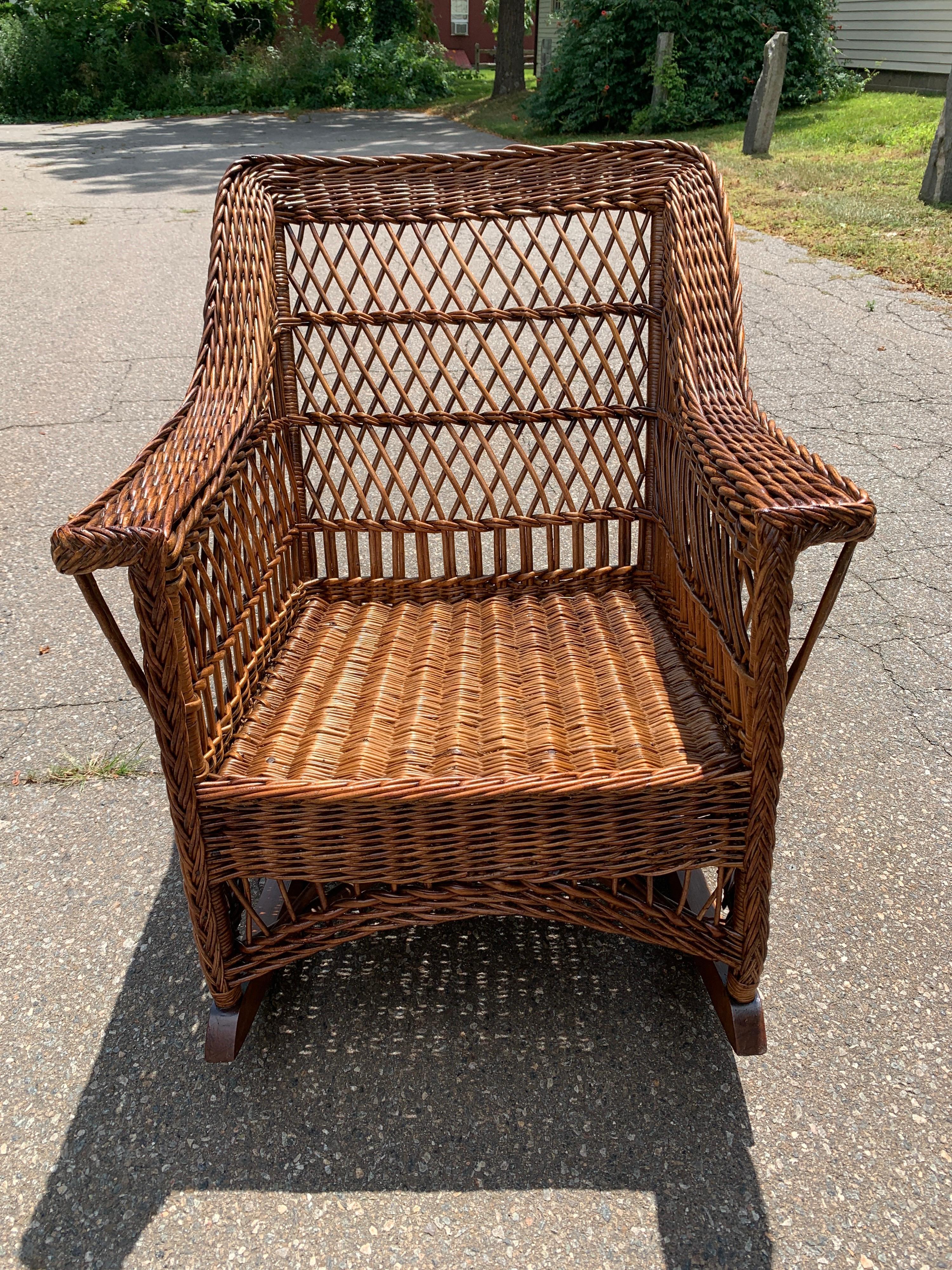 Antique Wicker Rocking Chairs 2