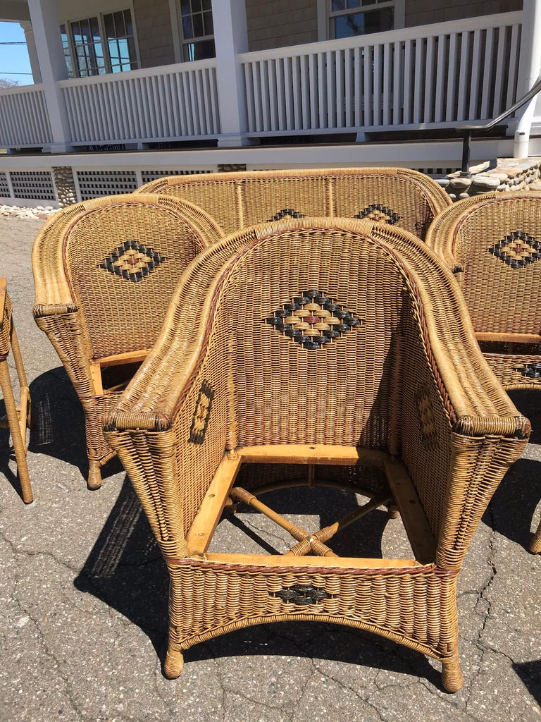 Antique Wicker Set at 1stDibs