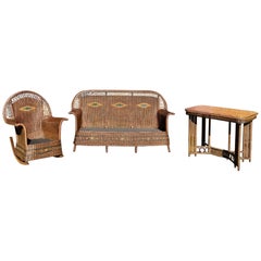 Antique Wicker Set