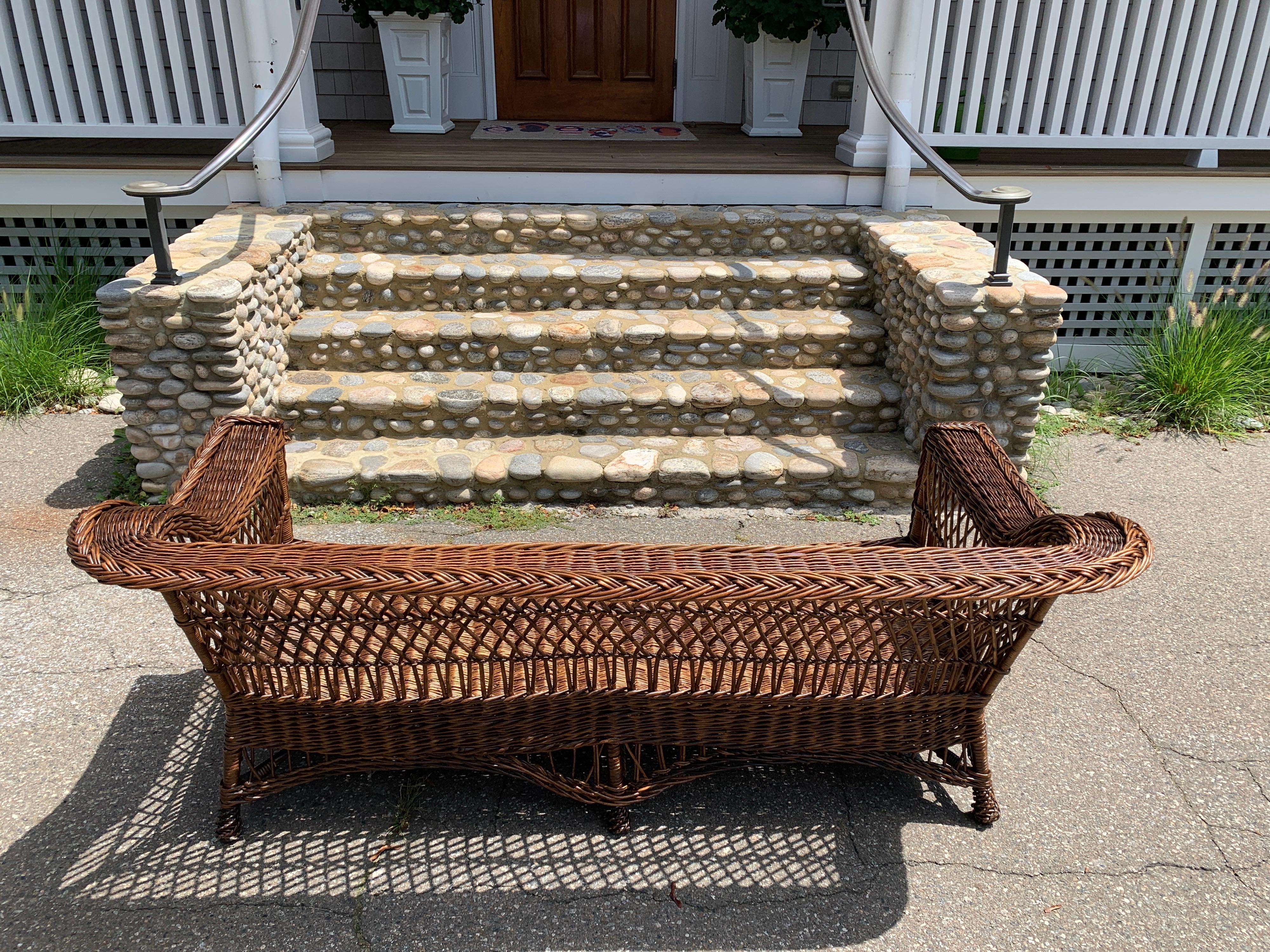 Antique Wicker Sofa 2