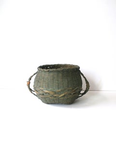 Wicker Green Splint Basket