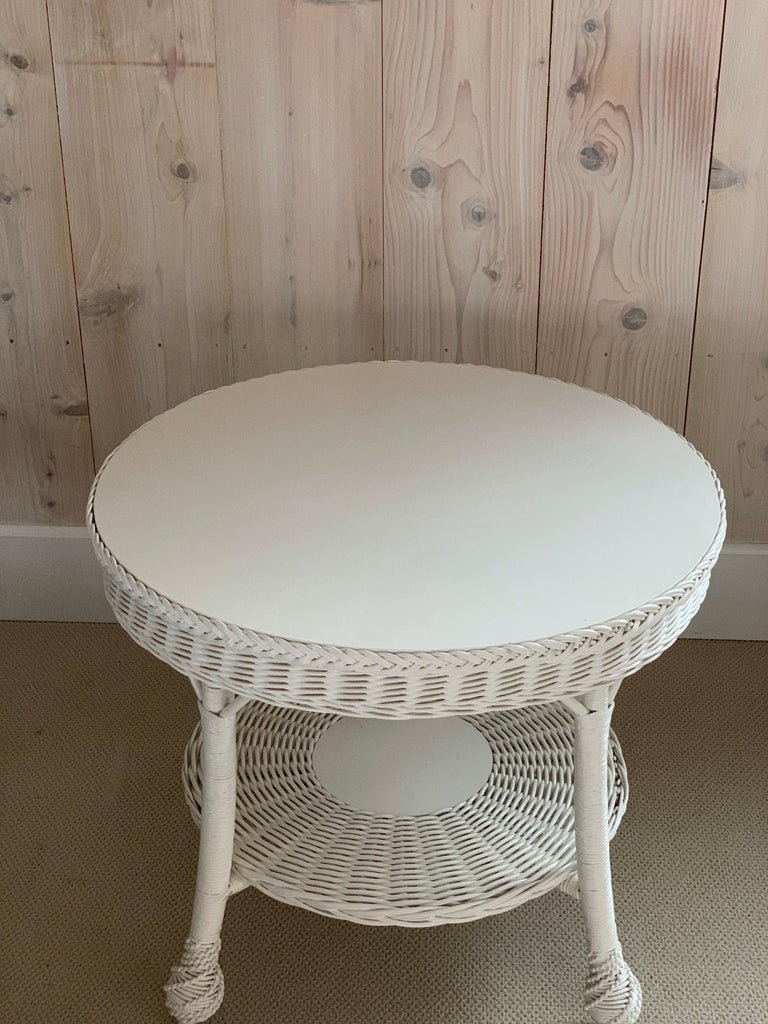 Antique Wicker Table at 1stDibs vintage round wicker table, antique