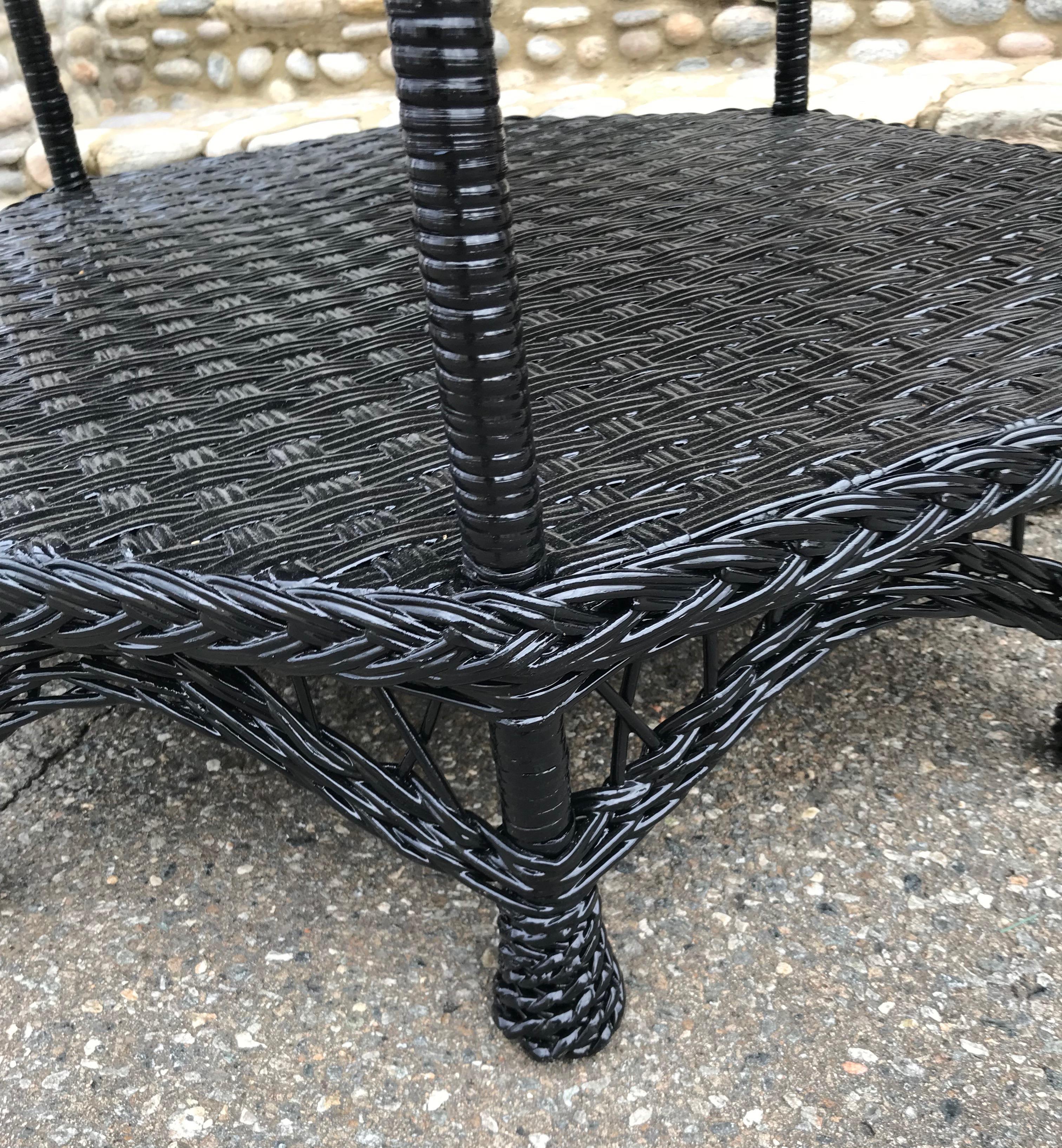 Early 20th Century Antique Wicker Table