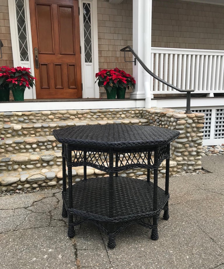Antique Wicker Table at 1stDibs