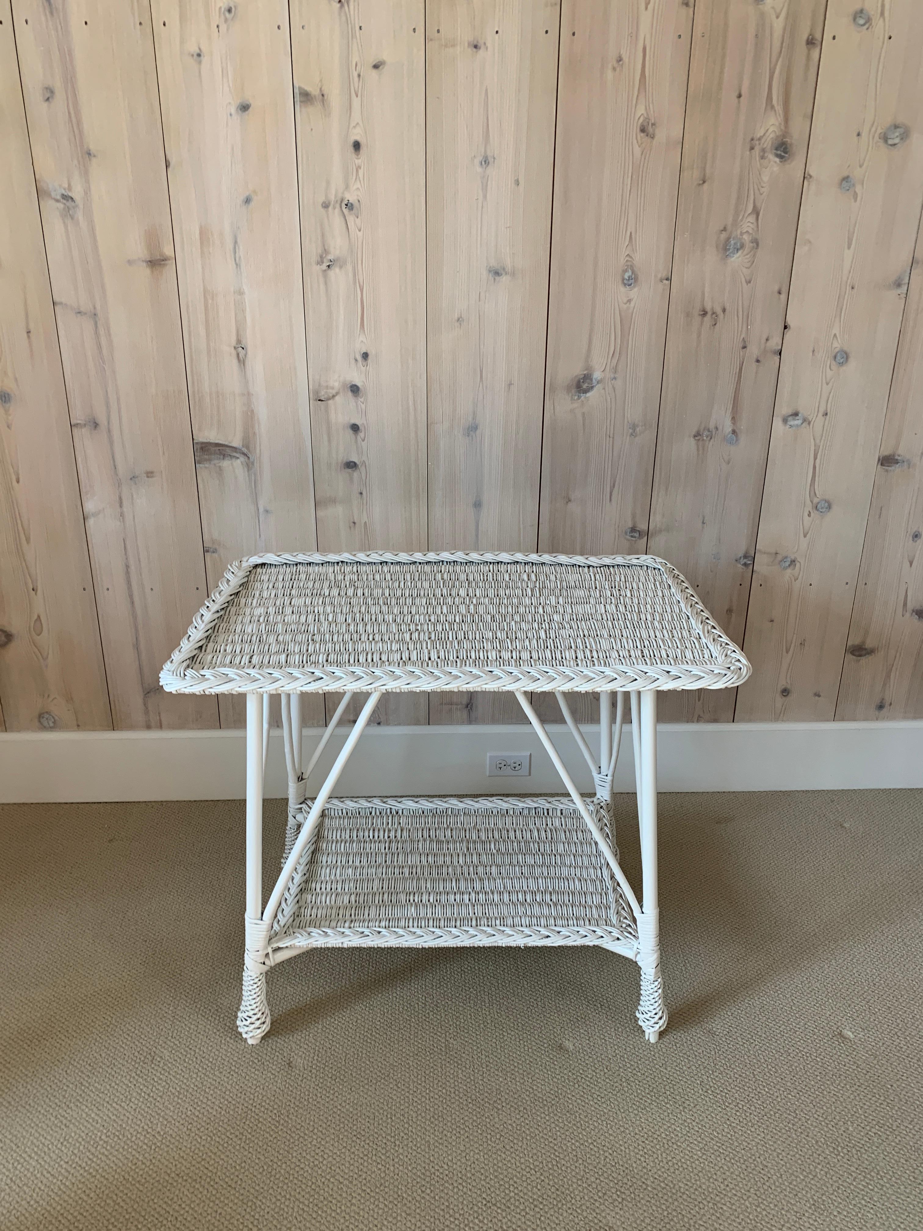 Antique Wicker Table For Sale 1