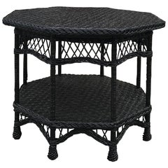 Antique Wicker Table