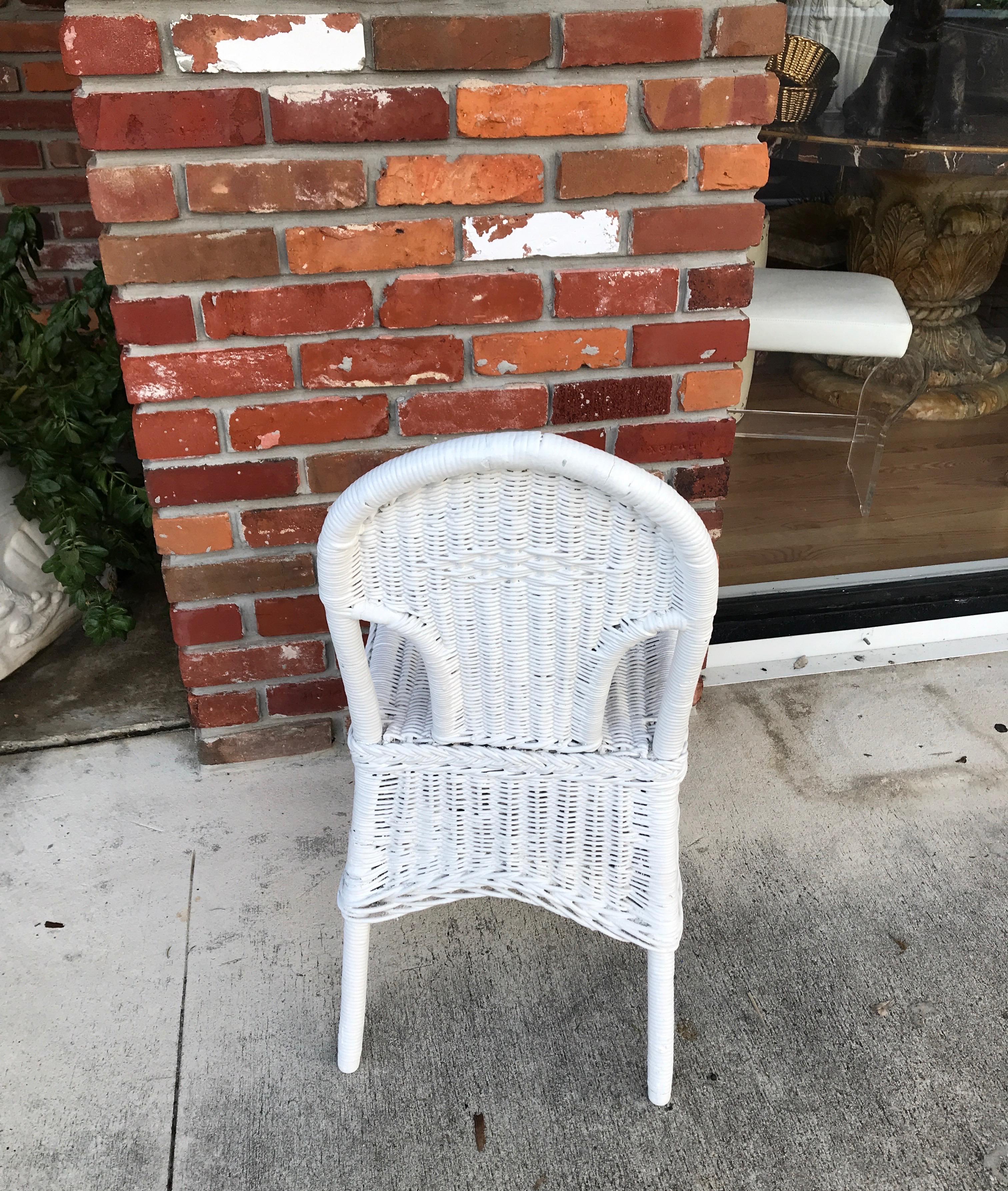 rattan vanity chair