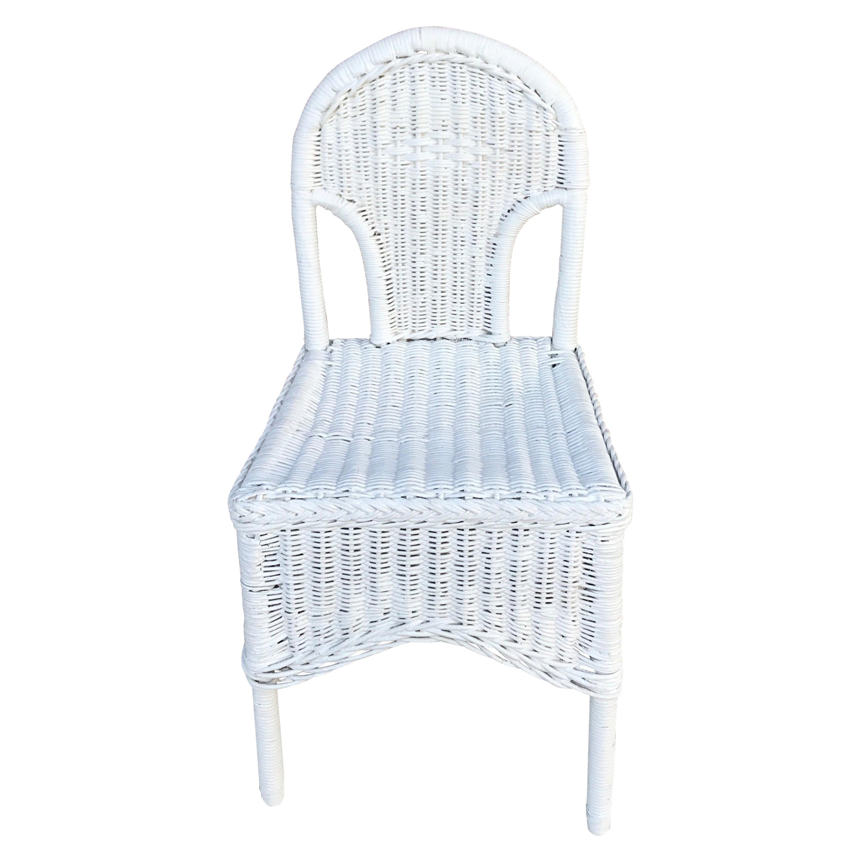 Antiker Wicker Vanity Chair