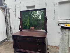 Antique Widdicomb Empire Dresser with Mirror