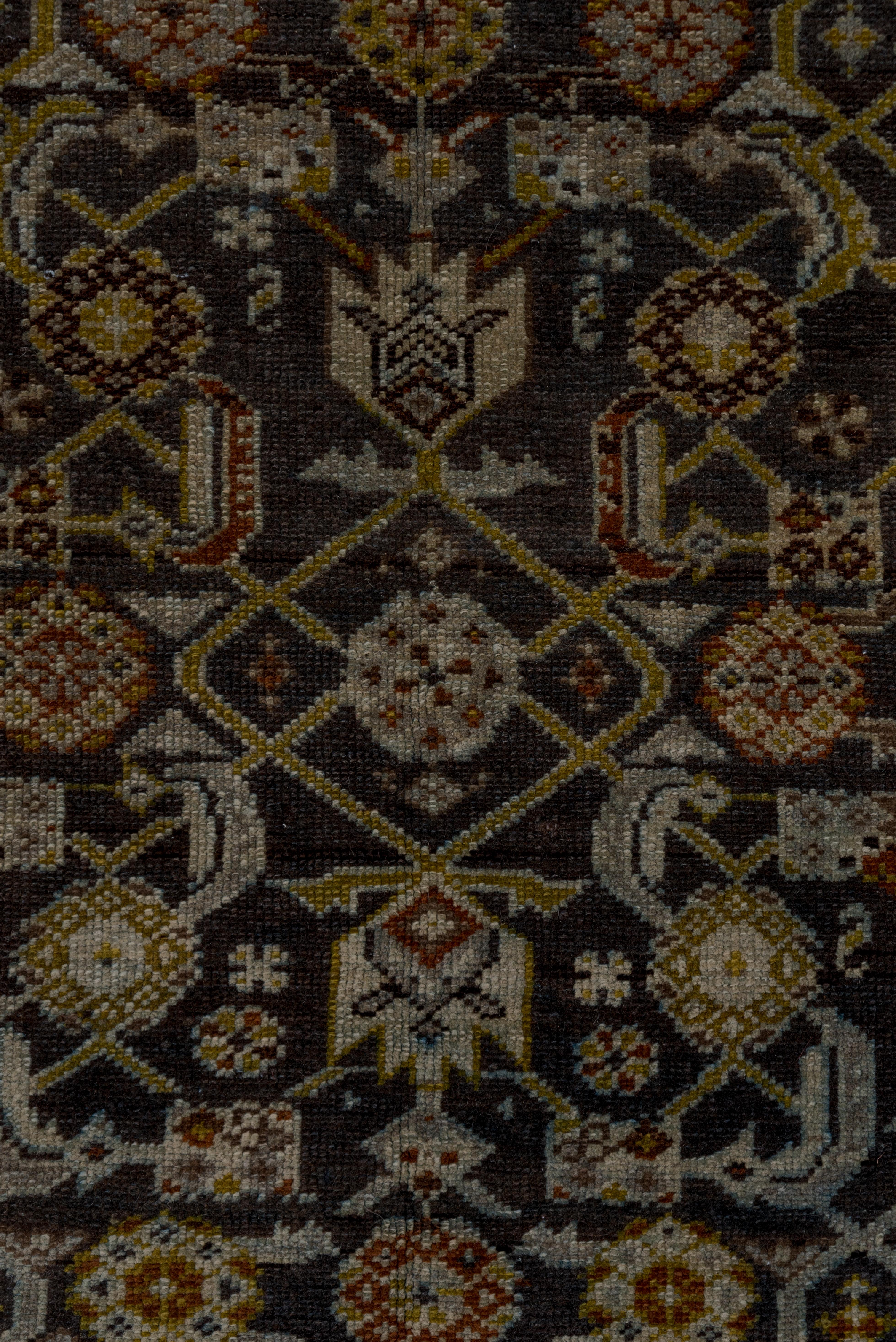 Hand-Knotted Antique Wide Malayer Runner For Sale