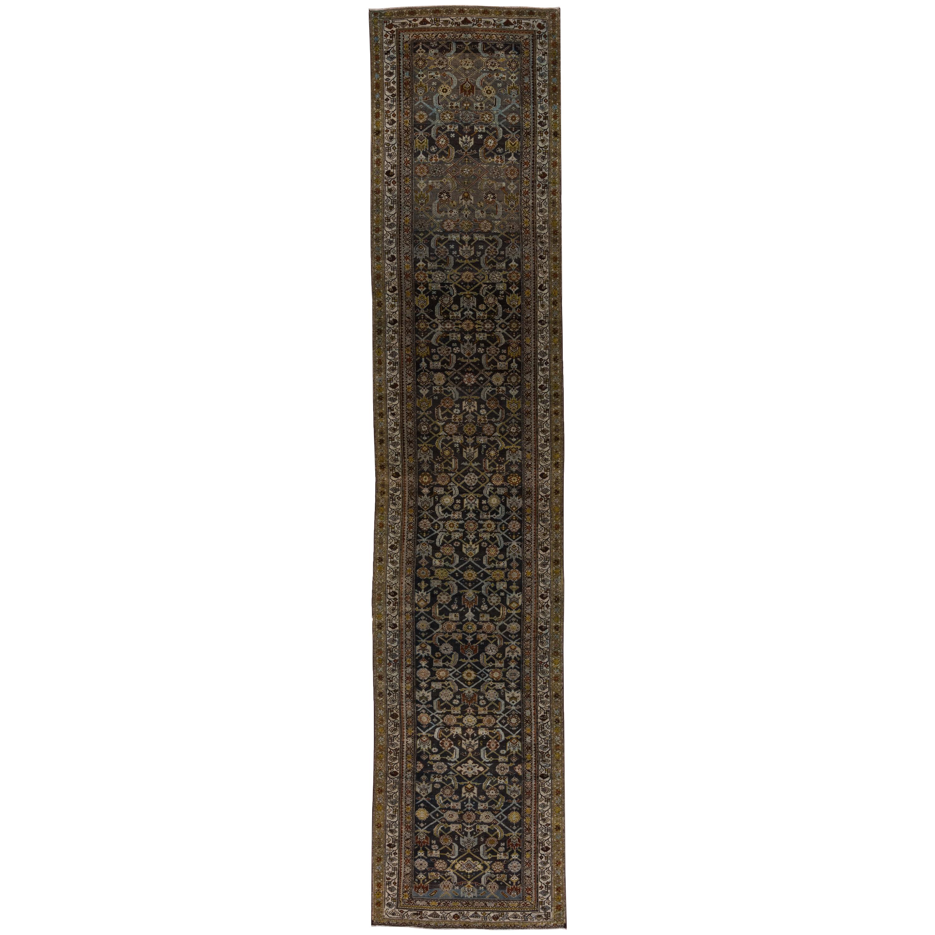 Antique Wide Malayer Runner For Sale