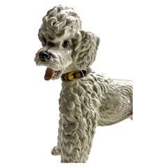 Antique Wien Keramos Austria Porcelain Poodle 1930's