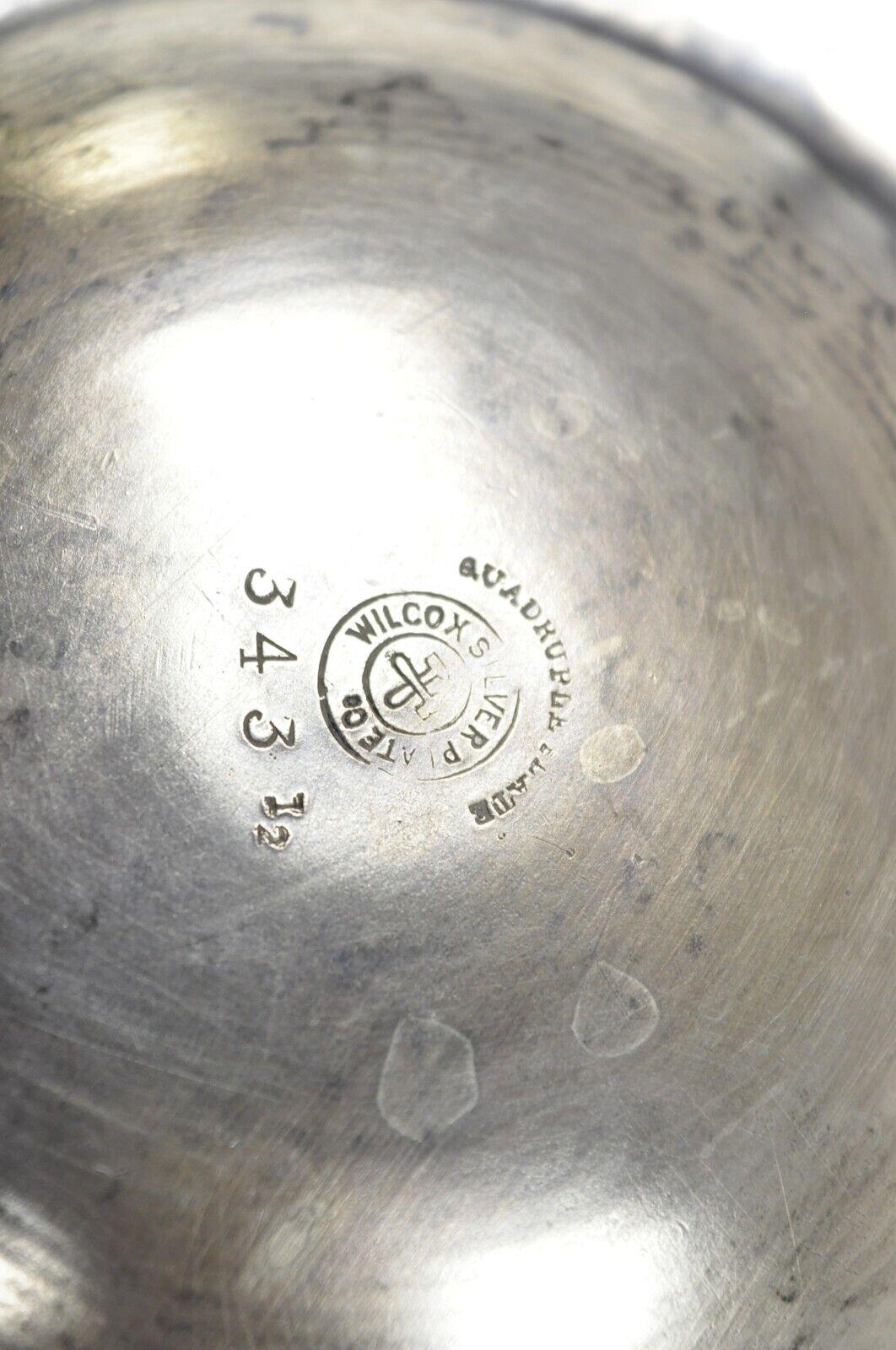 Antico A. Wilcox Silver Plate Co. Vittoriano in porcellana con rivestimento inclinabile per caffè e tè in vendita 4