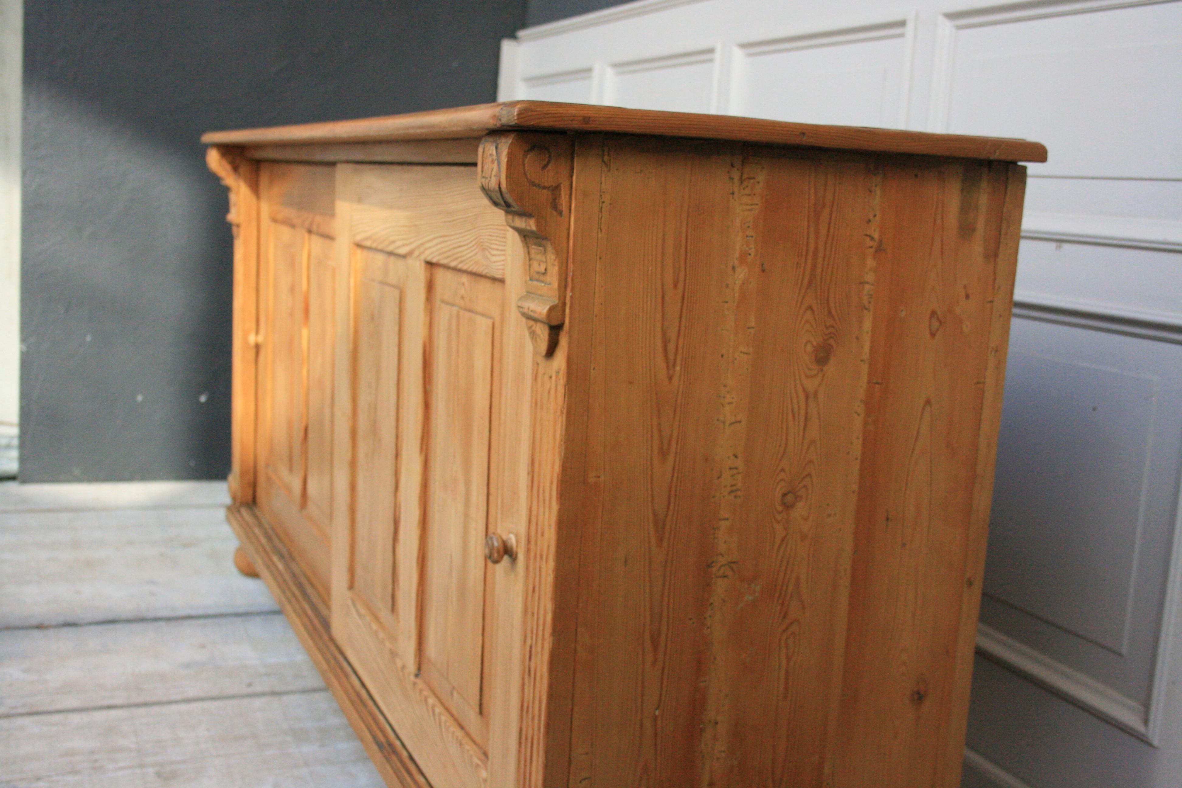 Antique Wilhelminian Sideboard with Sliding Doors, circa 1860 1