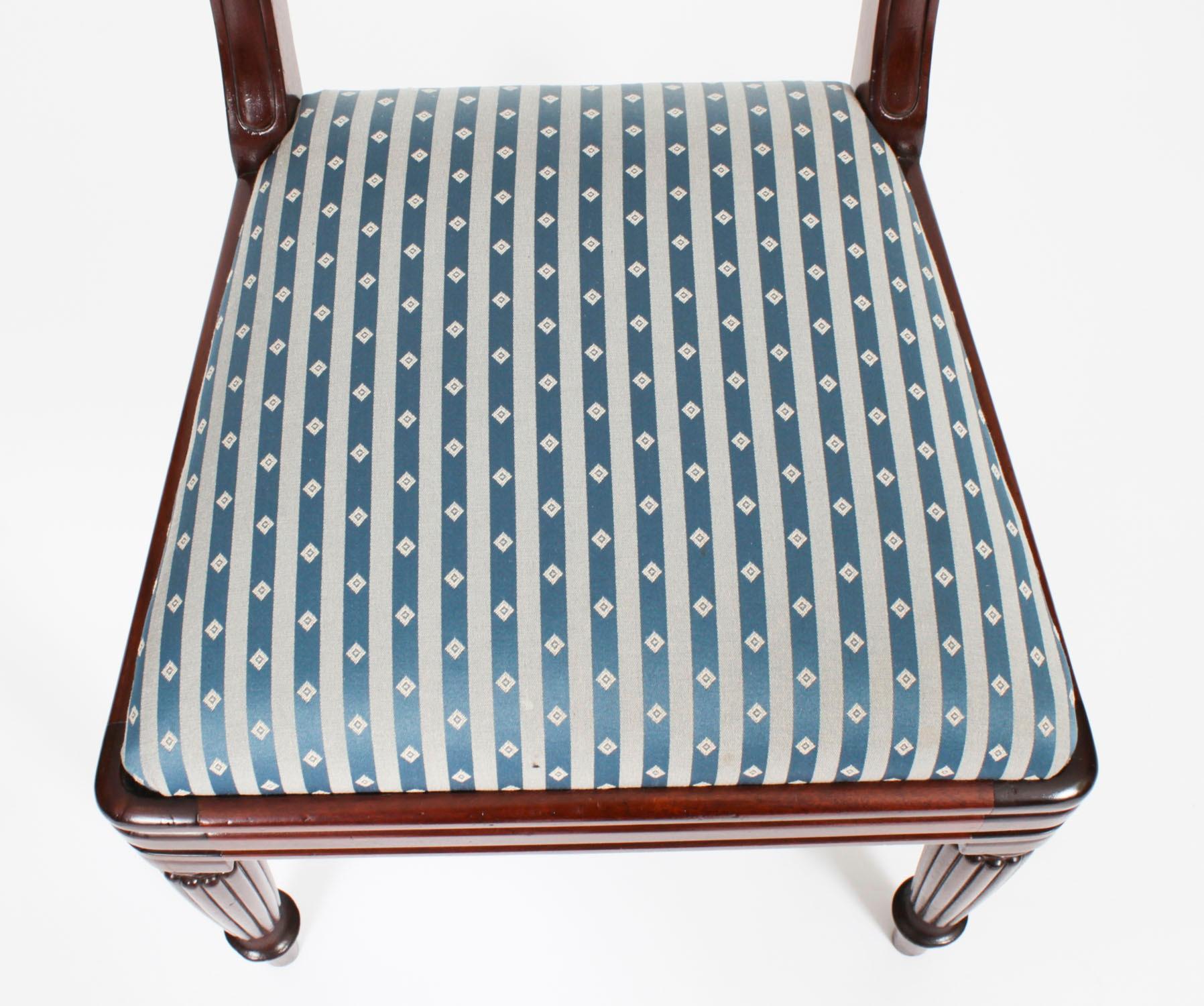 Antique Wiliam IV Extending Dining Table & 8 Gillow chairs 19th Century 7