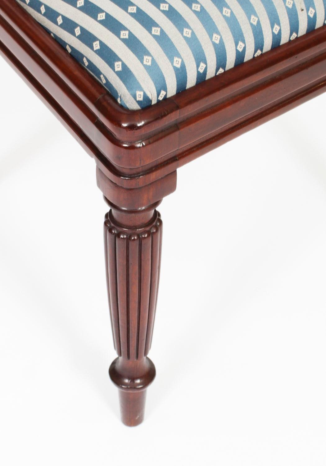 Antique Wiliam IV Extending Dining Table & 8 Gillow chairs 19th Century 9