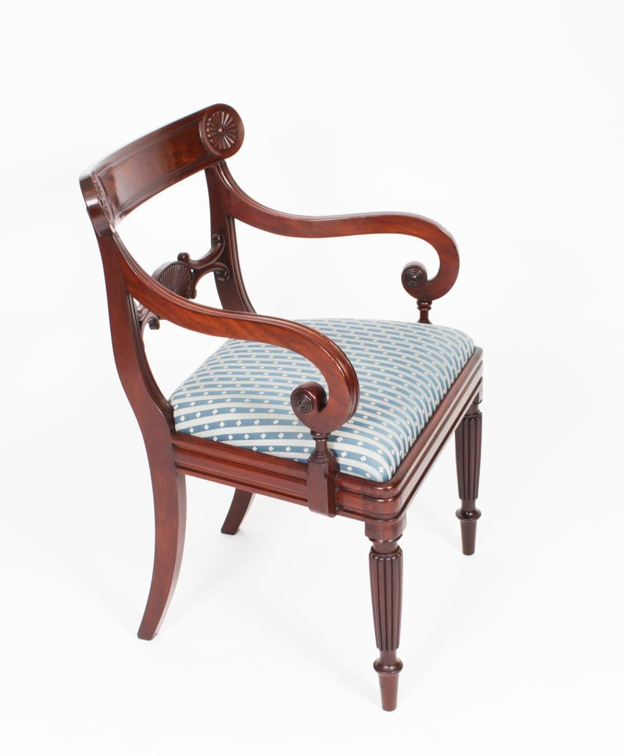 Antique Wiliam IV Extending Dining Table & 8 Gillow chairs 19th Century 10