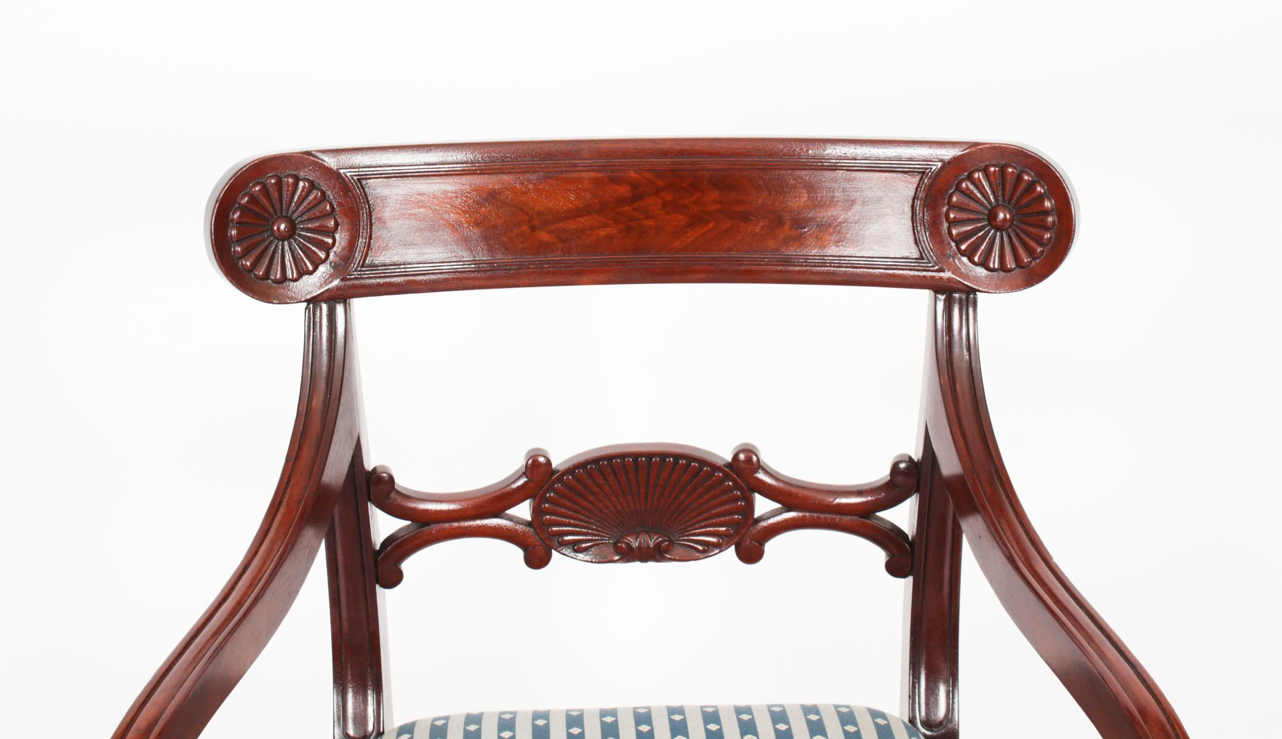 Antique Wiliam IV Extending Dining Table & 8 Gillow chairs 19th Century 12