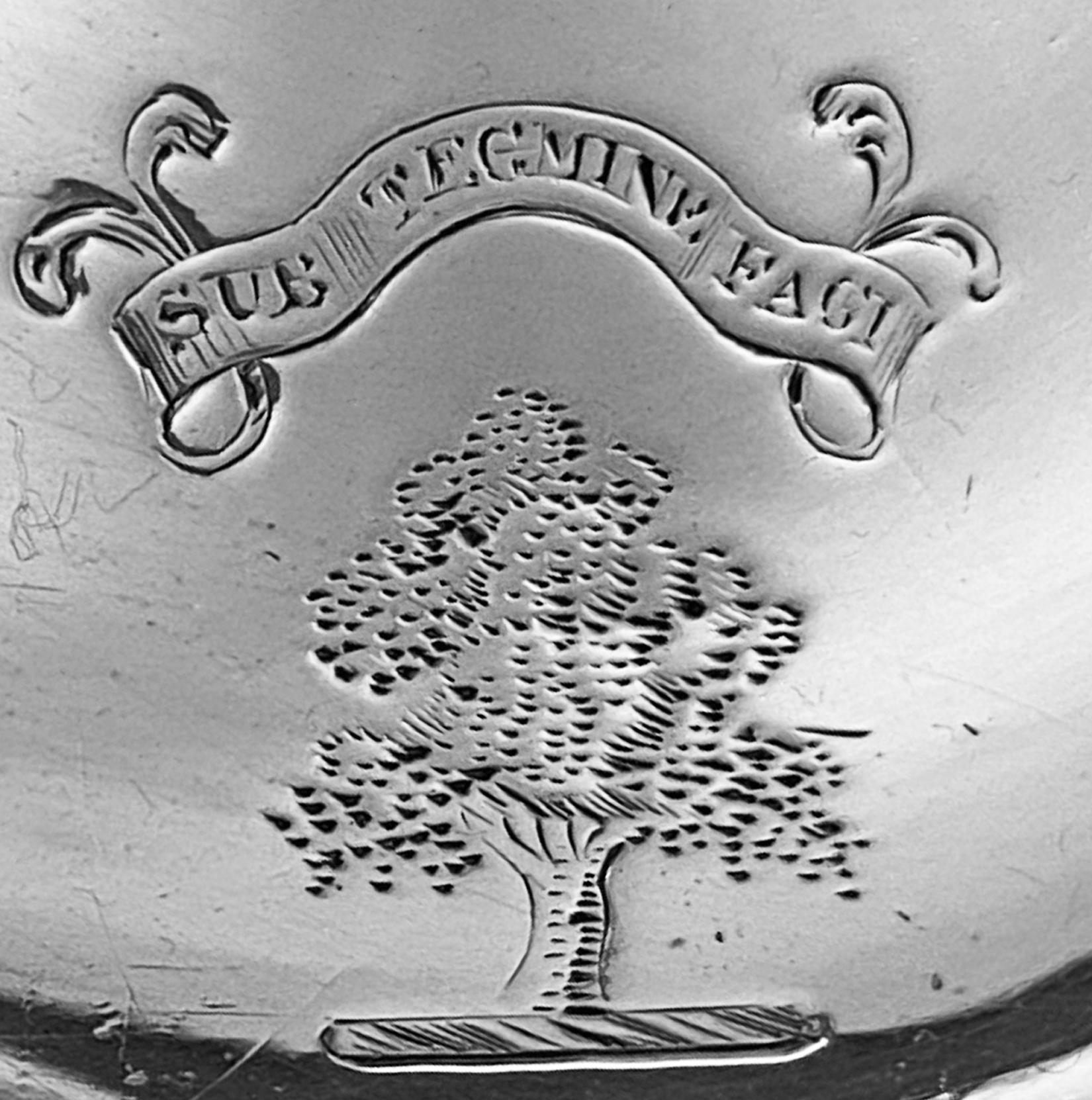 Antique William IV Silver Chamberstick London 1834 Pearce & Burrows In Good Condition In Toronto, Ontario