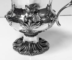 Antico boccale grande in argento sterling William IV, Londra, 1834, Jonathan