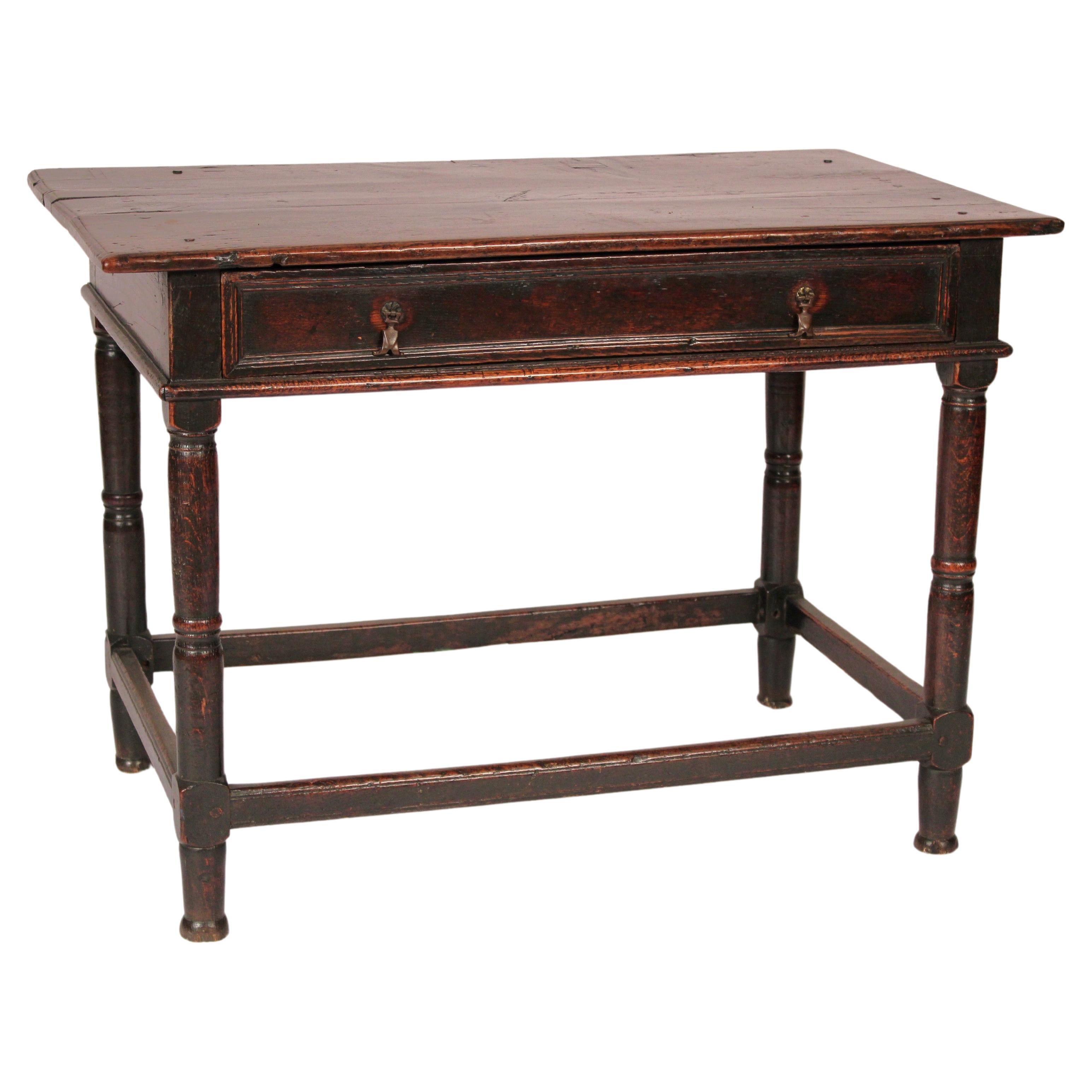Antiker William & Mary Oak Beistelltisch