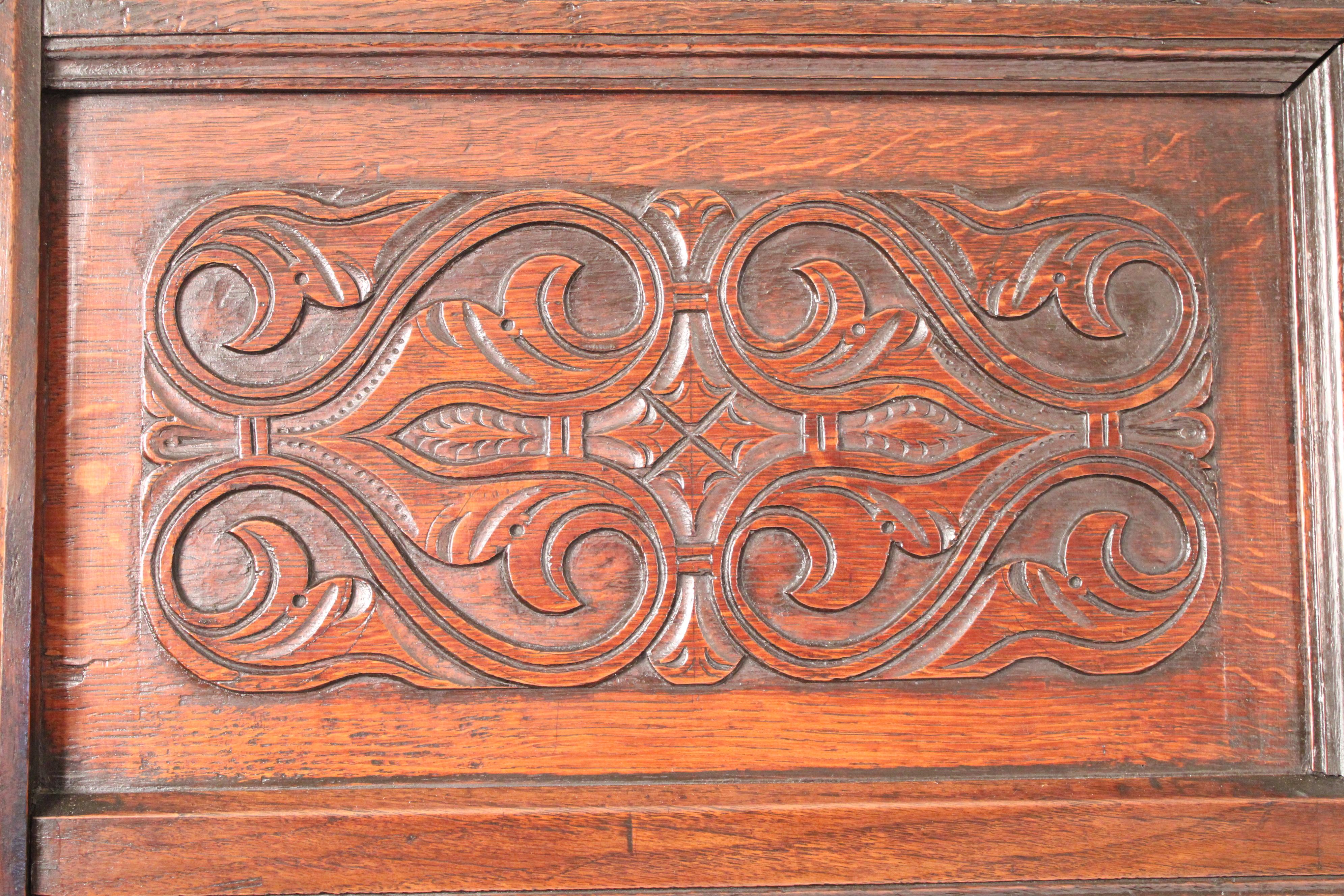 Antico Settle di Oak inglese in stile William & Mary in vendita 1