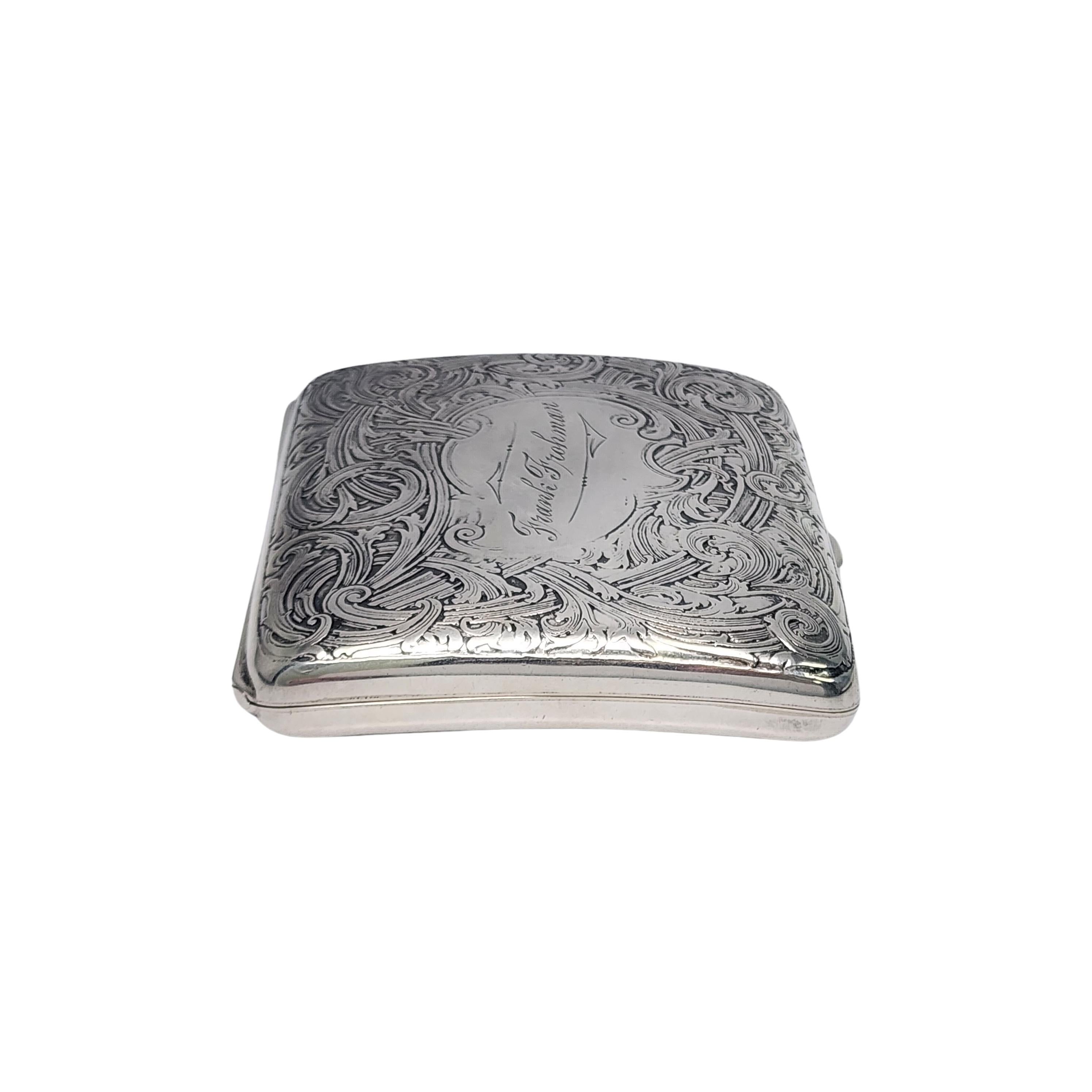 how much is a silver cigarette case worth