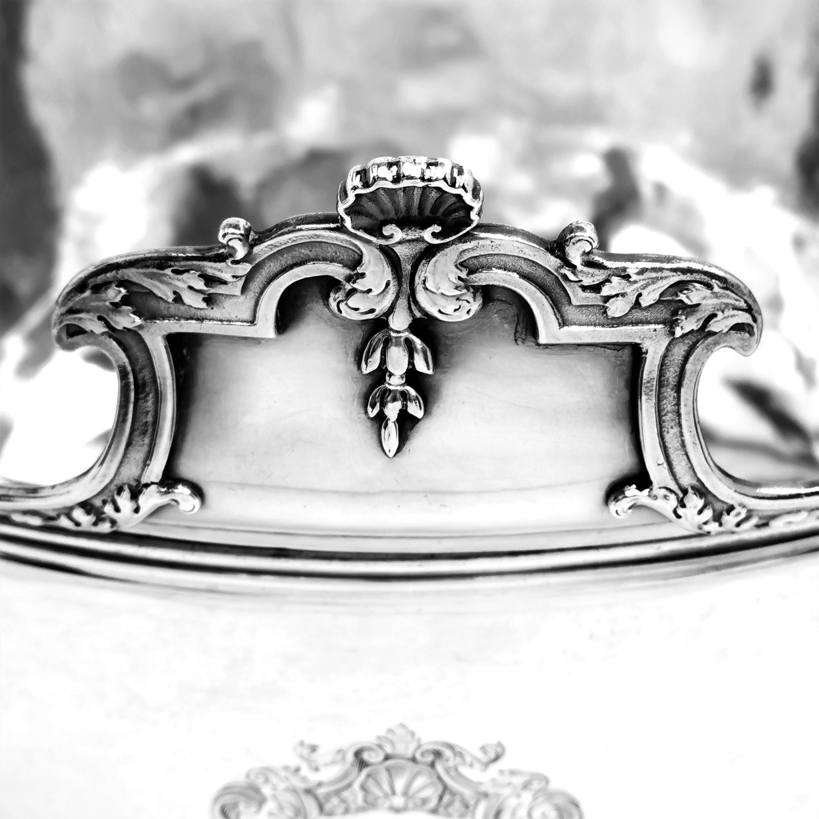 antique silver punch bowl