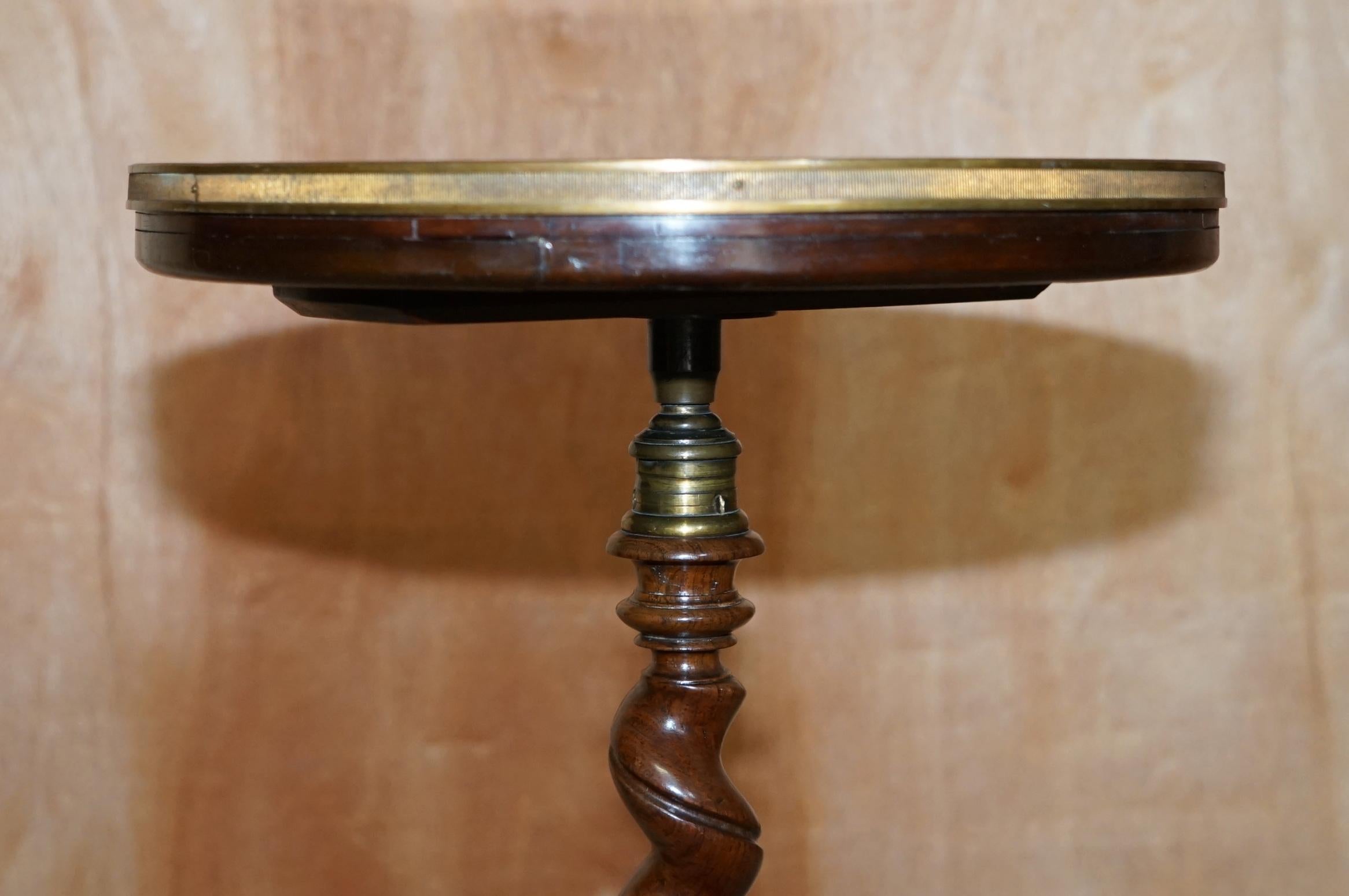 Antiguo William IV 1830 Mesa auxiliar de madera dura + tapa de vitrina con camafeo Grand Tour Mediados del siglo XIX en venta