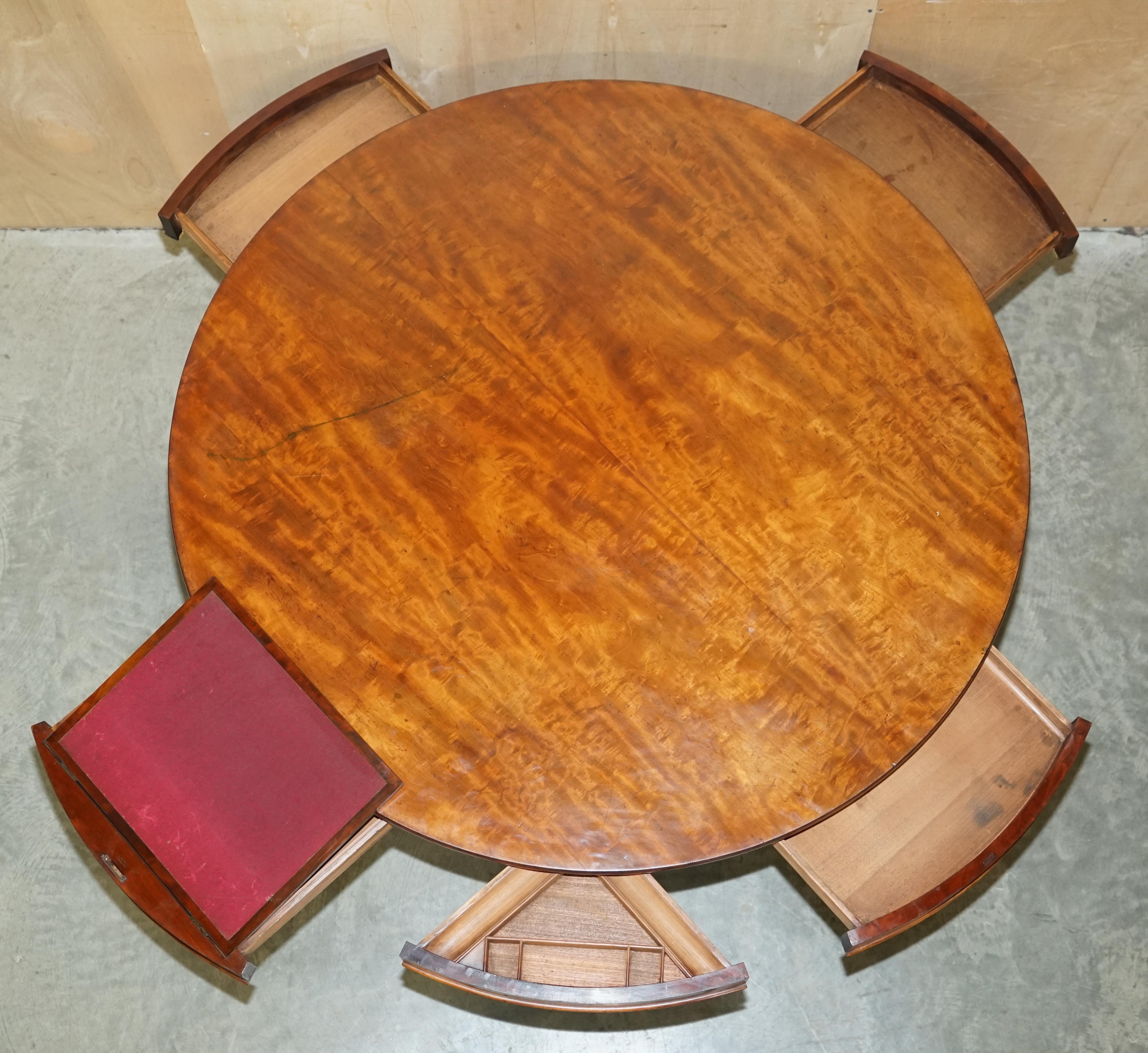 Antique William IV 1835 a Blain Liverpool Library Desk Table Writing Slope 6