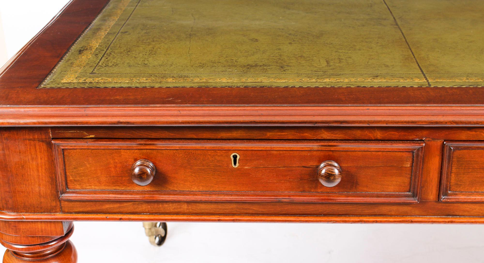 antique library table desk