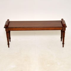 Antique William IV Bench / Window Seat