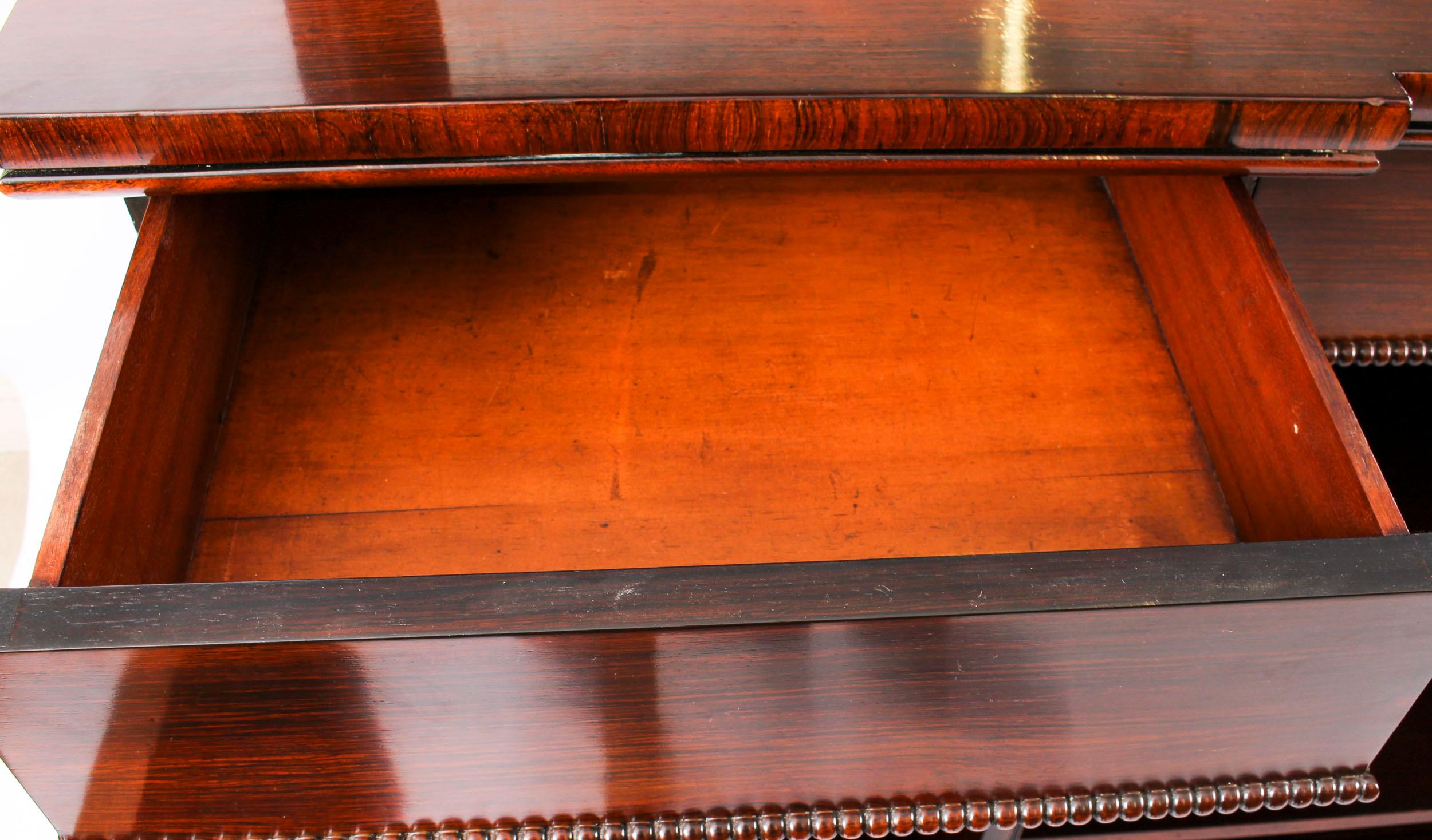 Antique William IV Chiffonier Open Bookcase Sideboard, 19th Century 7