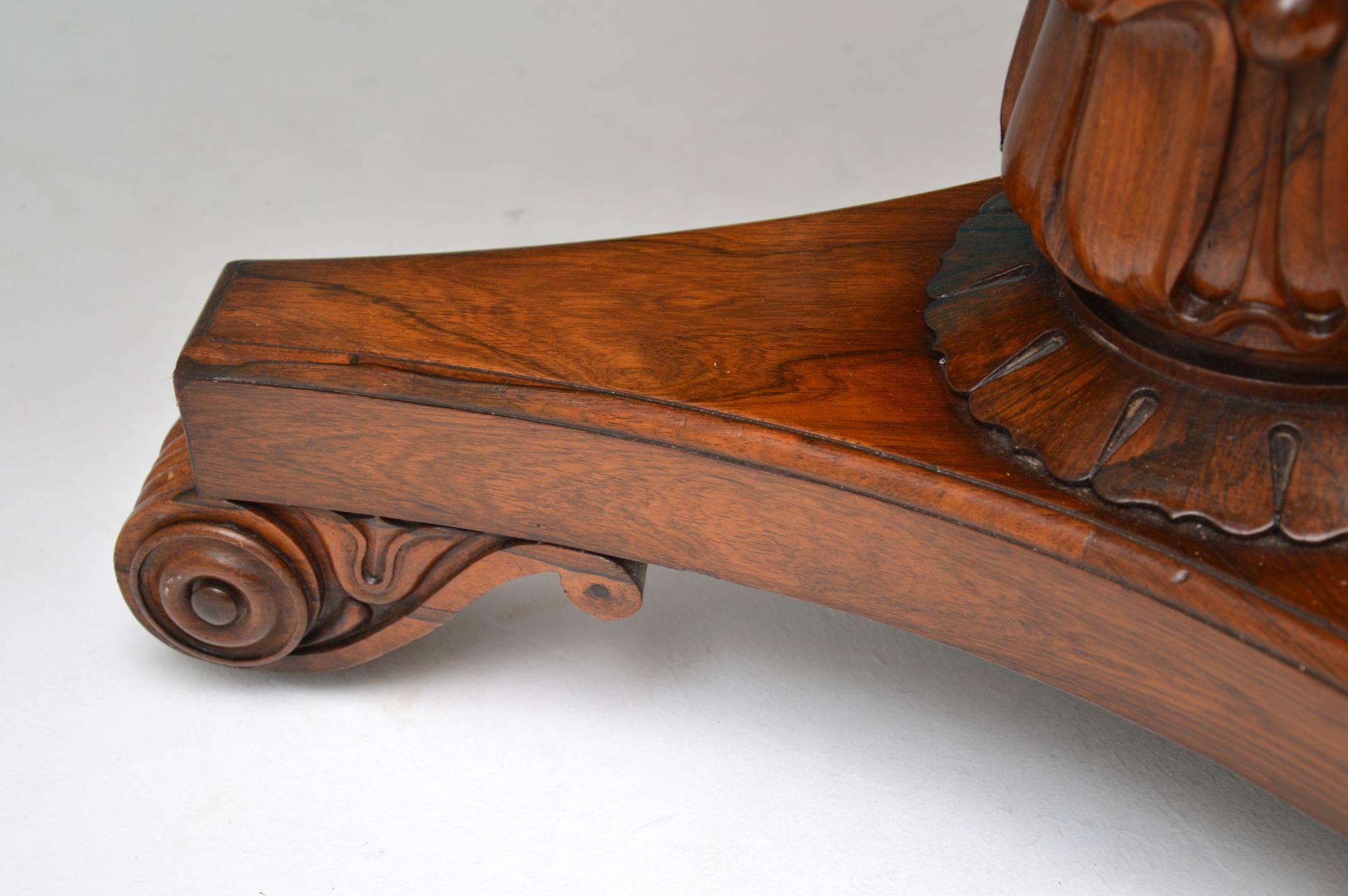 Wood Antique William IV Circular Dining Table