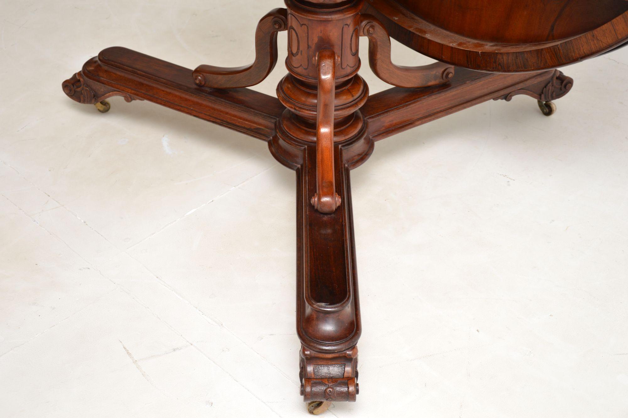 Antique William iv Circular Tilt Top Dining Table 5