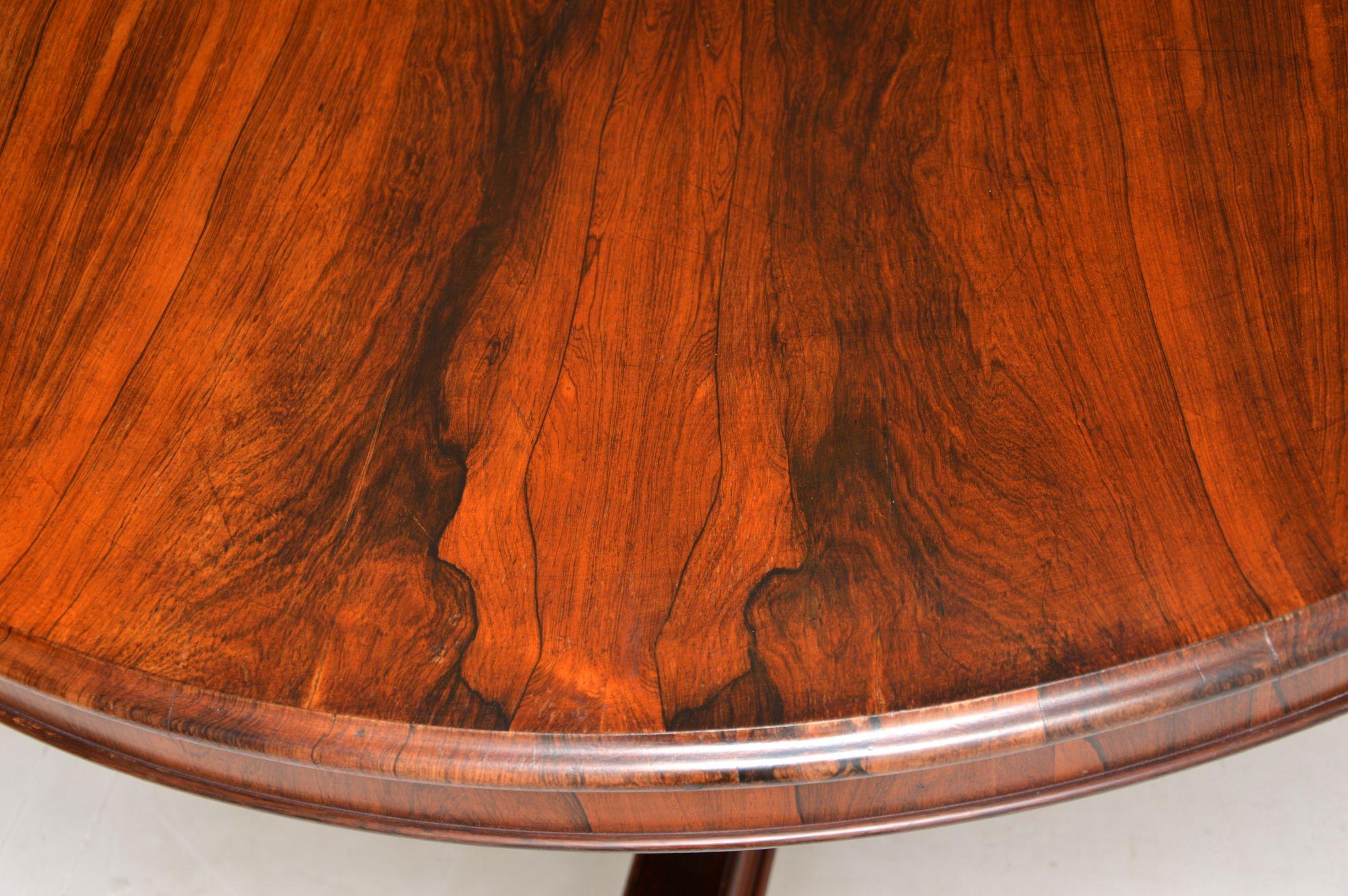 Antique William iv Circular Tilt Top Dining Table In Good Condition In London, GB