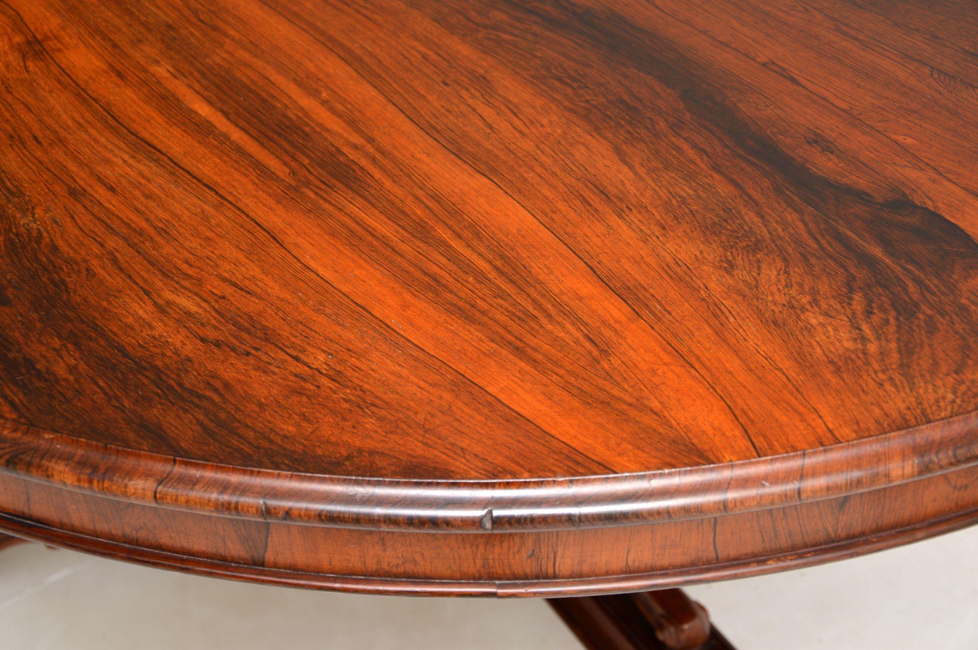 19th Century Antique William iv Circular Tilt Top Dining Table