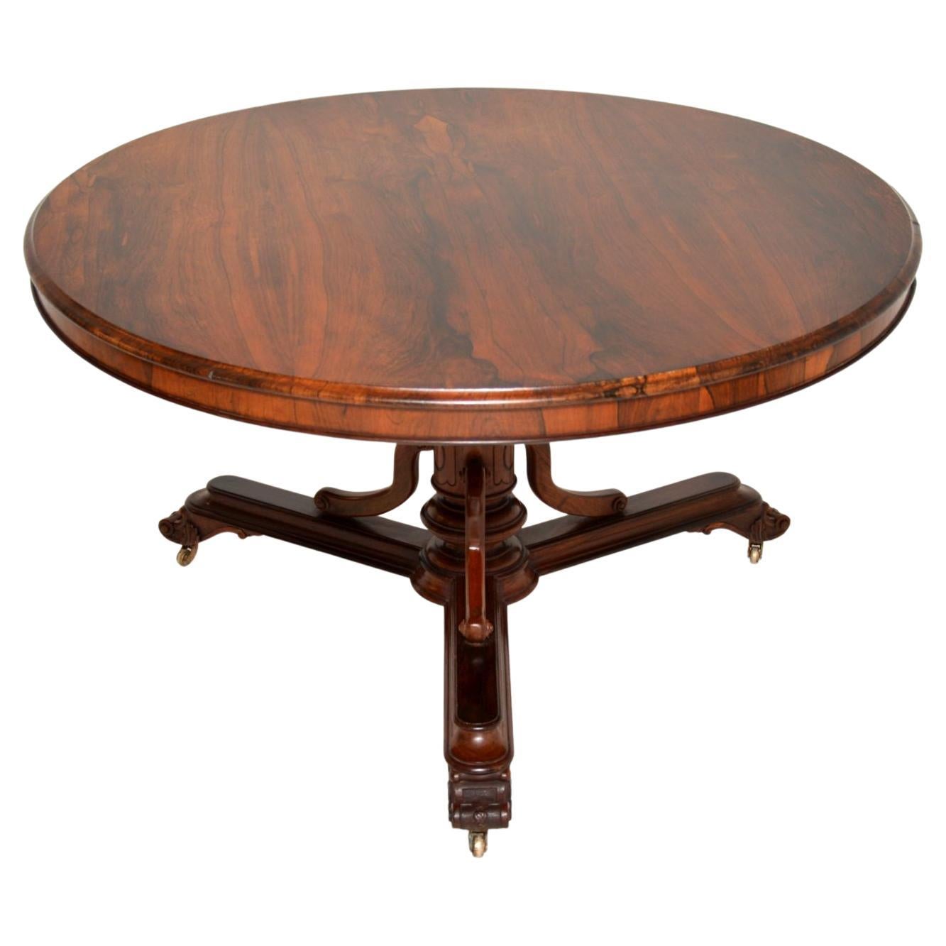 Antique William iv Circular Tilt Top Dining Table